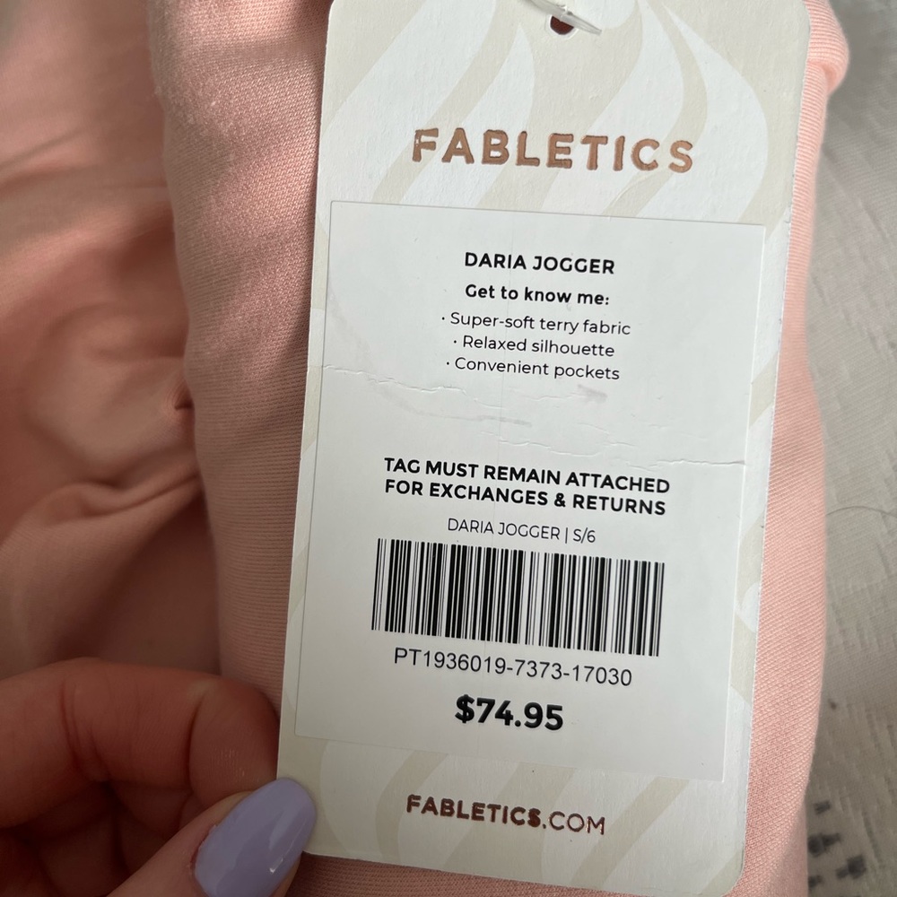 Fabletics Daria Joggers in light pink